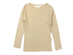 Lil Atelier top warm sand hole pattern